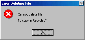 Error deleting file