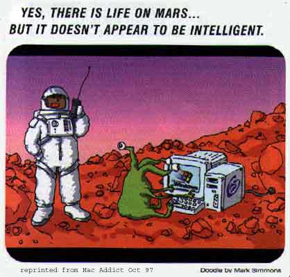 На Марсе есть неразумная жизнь...