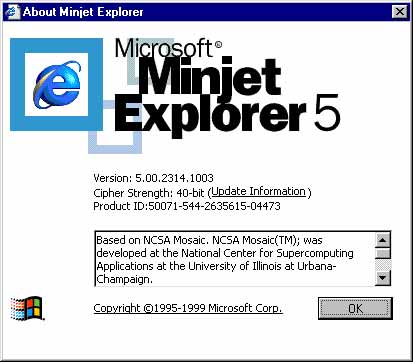 Microsoft Minjet Explorer 5